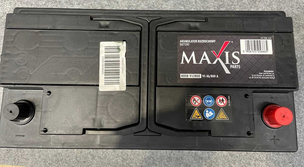 Nowy akumulator samochodowy 12V MAXIS 95 Ah/800 A