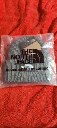 Szara czapka beanie The North Face