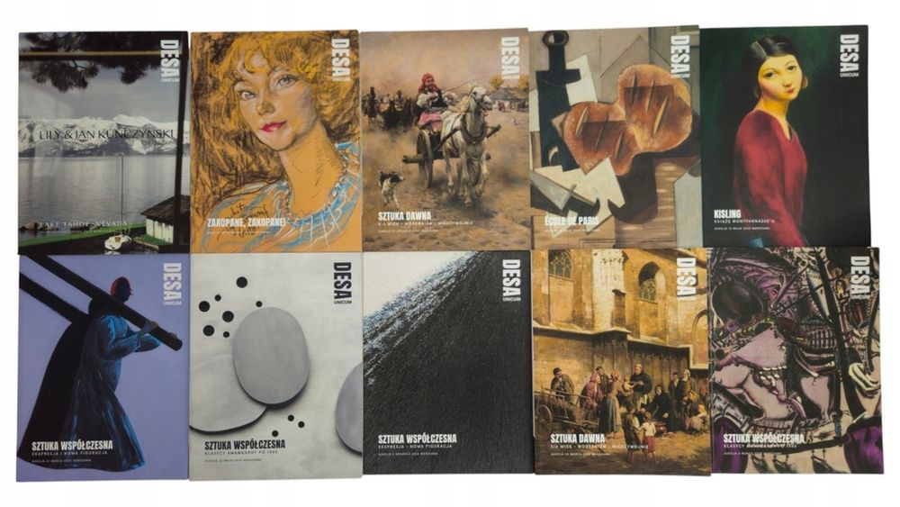 10x Katalogi Aukcyjne Desa Unicum 2024 -25 Sztuka Dawna
