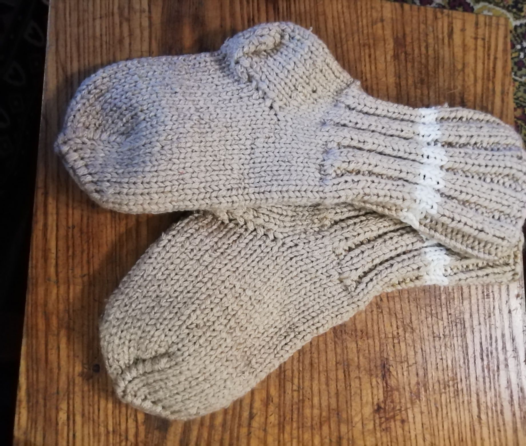 Вязаные носки, тёплые