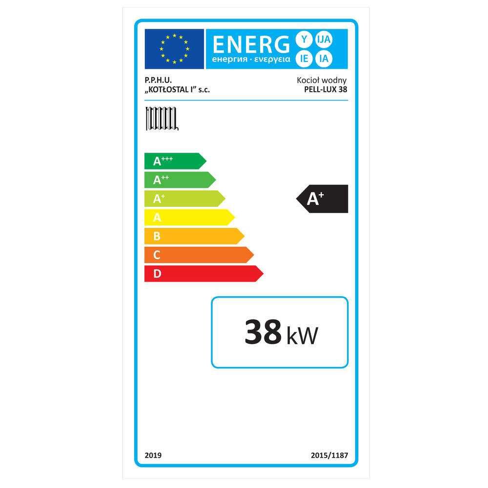 Kocioł na pellet TECHNIX PELL LUX 38 kW z podajnikiem pelletu