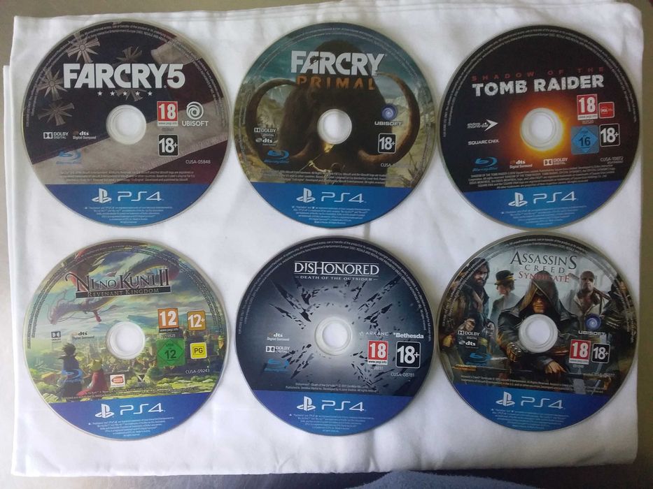 PS4 діски з іграми без коробок
