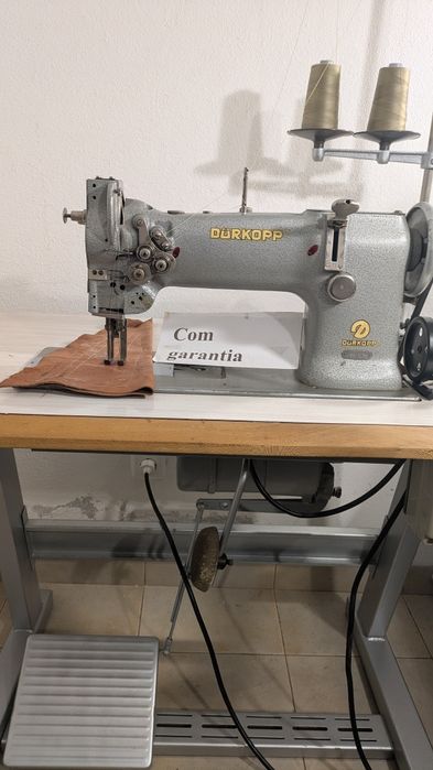 Máquina coser duplo arrasto 2 agulhas entre agulhas  10 mm