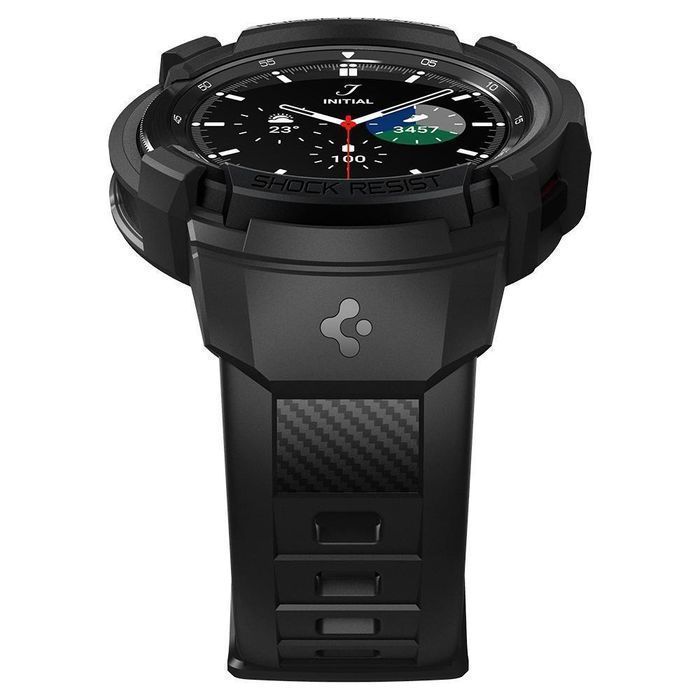 Spigen Rugged Armor ”Pro” Galaxy Watch 4 Classic 46 Mm Matte Black