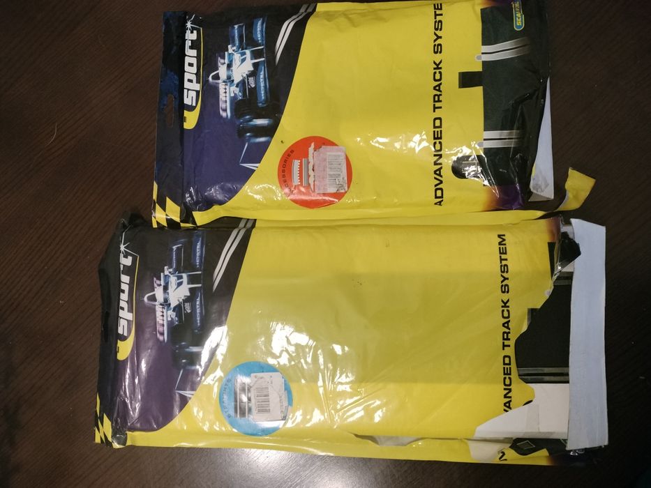 2 retas scalexctric sport novas e rails de proteção 1/32 slot cars