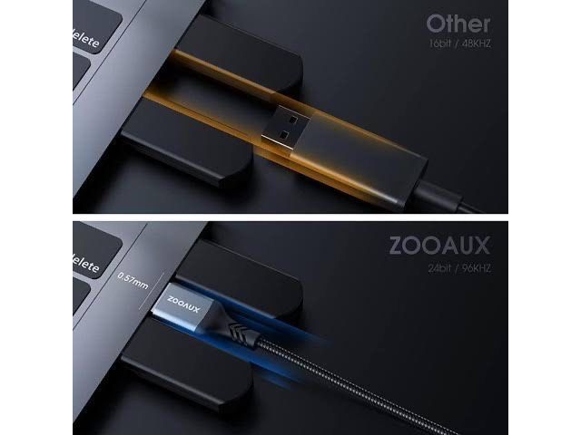 Аудиоадаптер ZOOAUX USB На 3,5 Мм