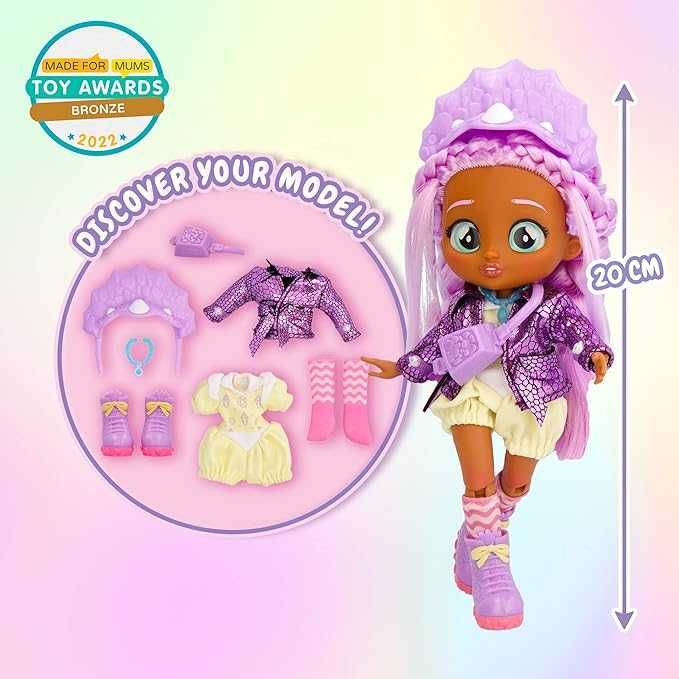 Cry Babies BFF Phoebe Fashion Doll with 9 Surprises, край бебі Фібі