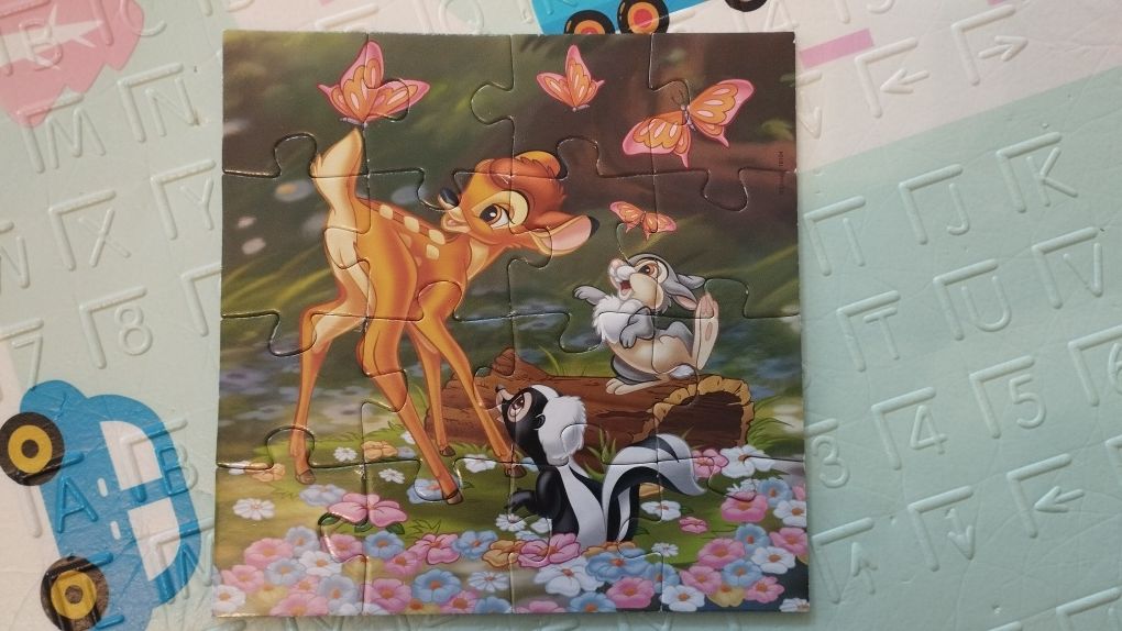 Puzzles Disney (Rei Leão, Dumbo, Bambi, Livro da Selva)