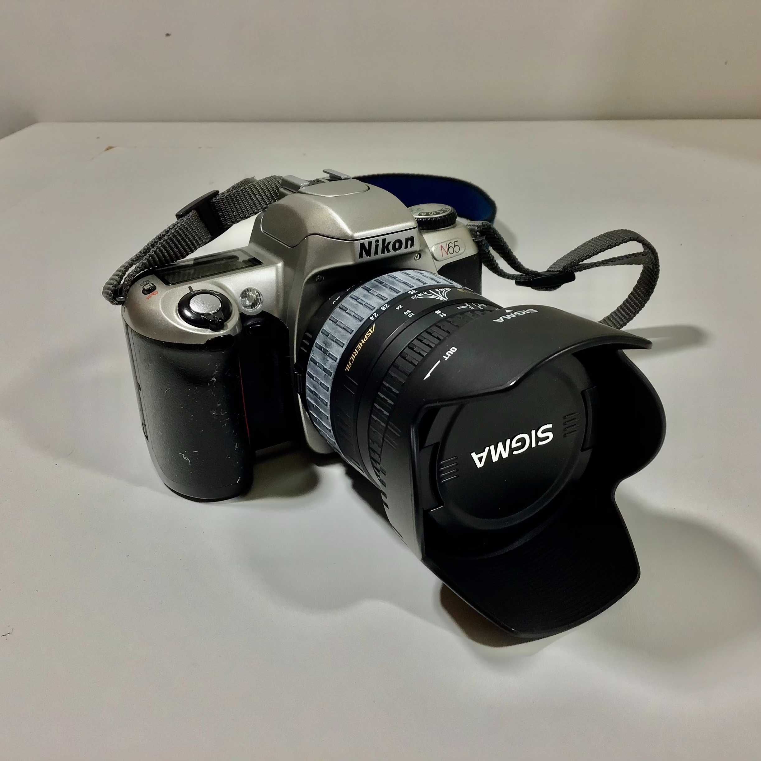 Aparat Nikon N65 z obiektywem Sigma 24-70 D HF Aspherical