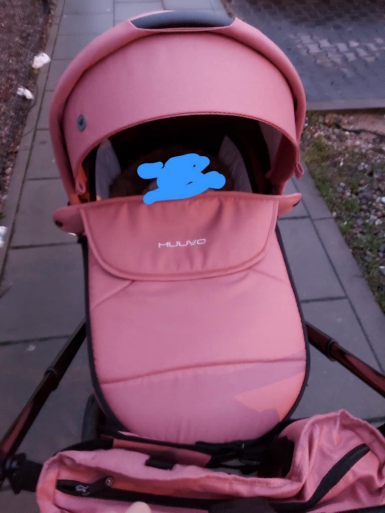 Wózek 2w1 muuvo quick 3.0 różowy