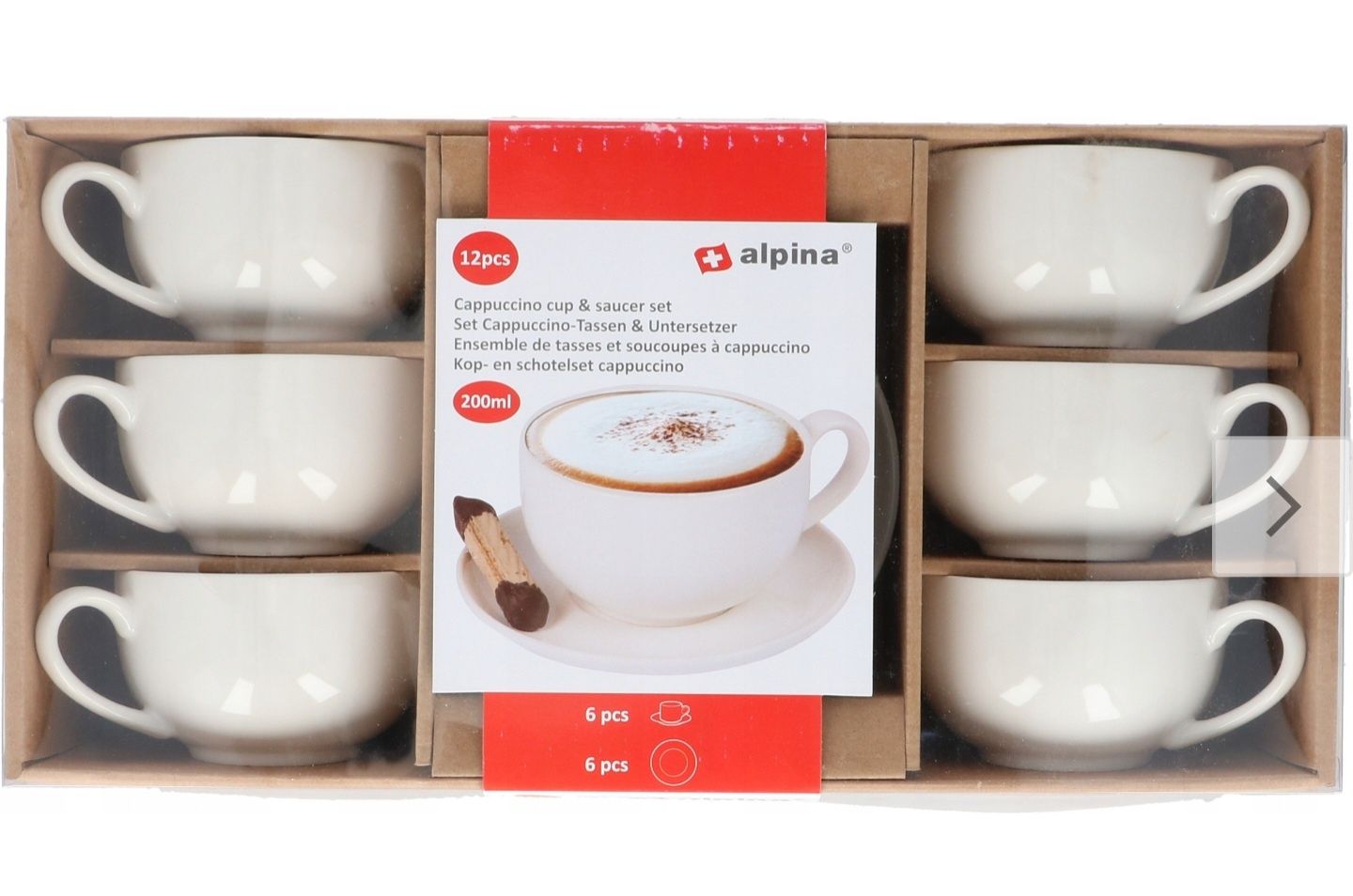 Filiżanka Alpina kamionka 200 ml 6 szt