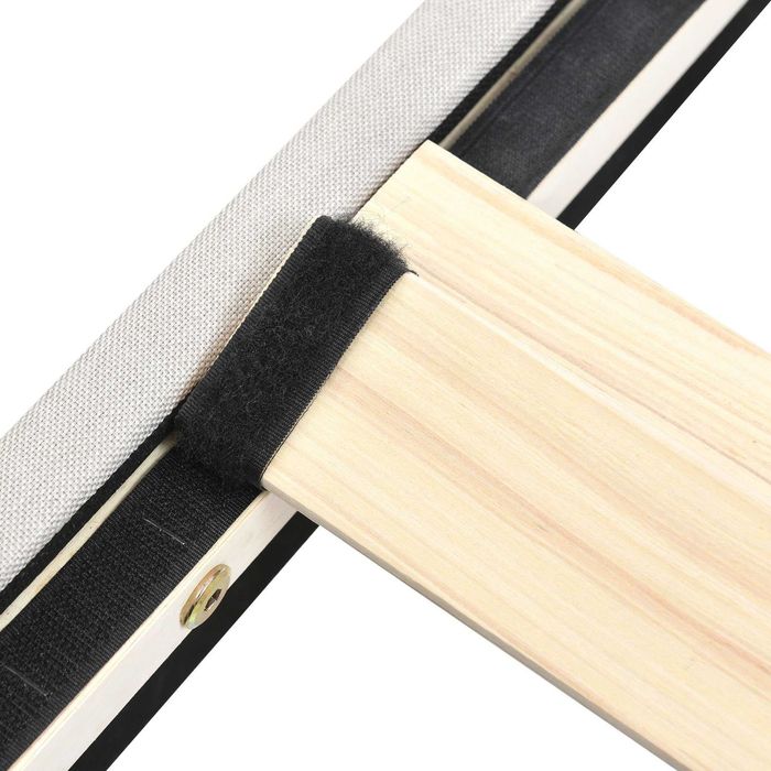 Łóżko tapicerowane, do sypialni, lniane, beżowe 180 cm x 200 cm