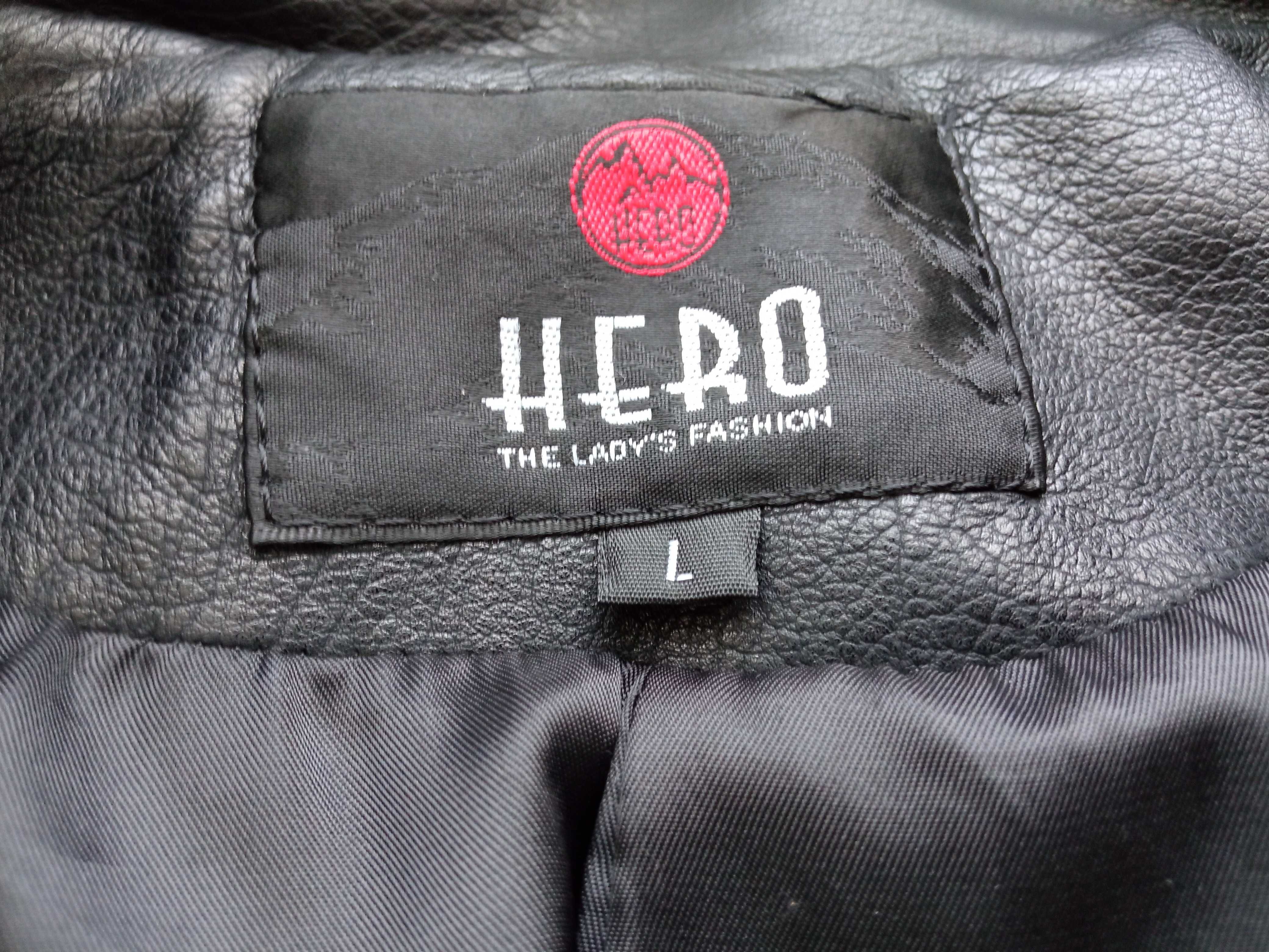 шкіряна куртка косуха HERO