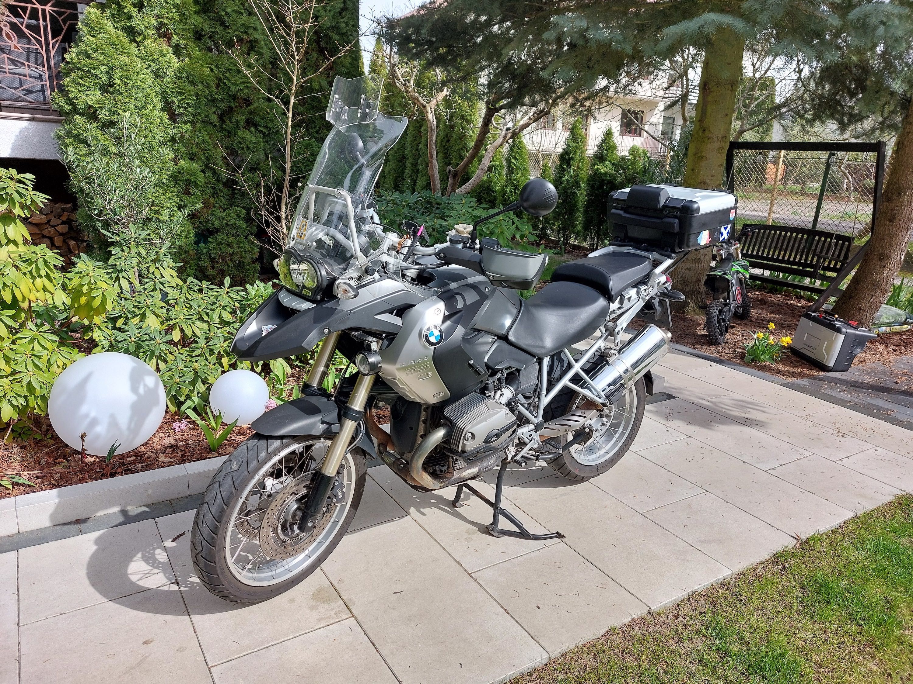 BMW R 1200 GS 2008r ABS ESA ASC, kufry vario, halogeny