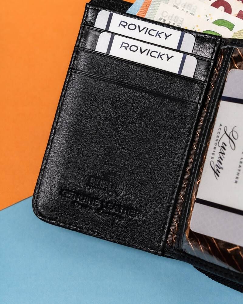 klasyczny, elegancki portfel damski na zatrzask i suwak - lorenti