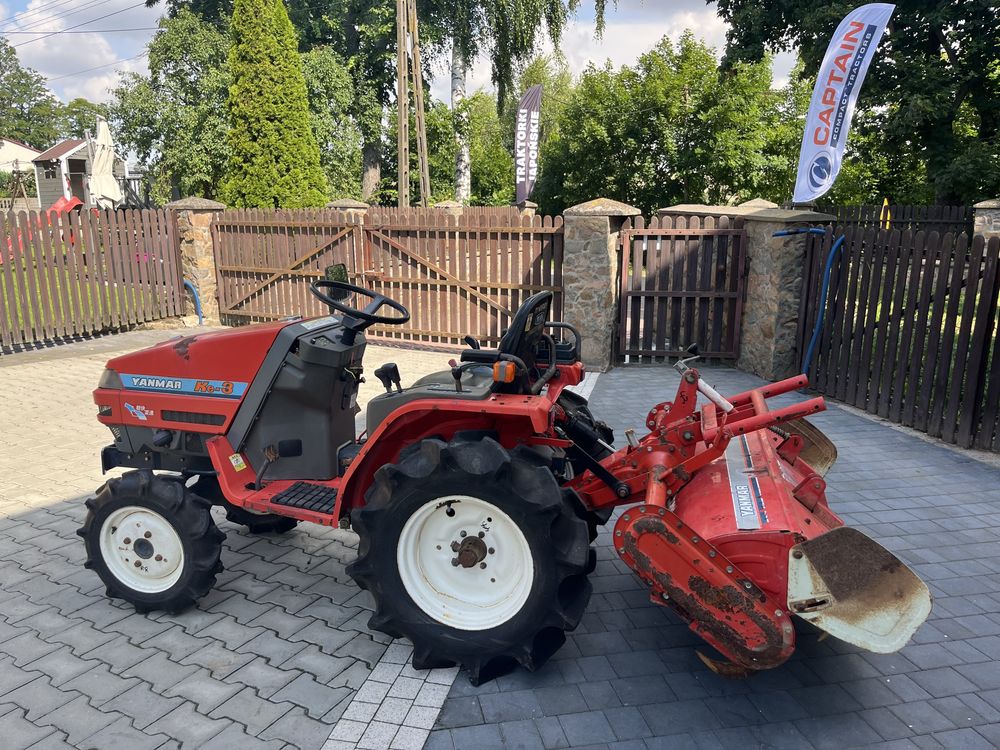 Traktorek yanmar ke3 14 km 4x4 glebogryzarka ladny stan