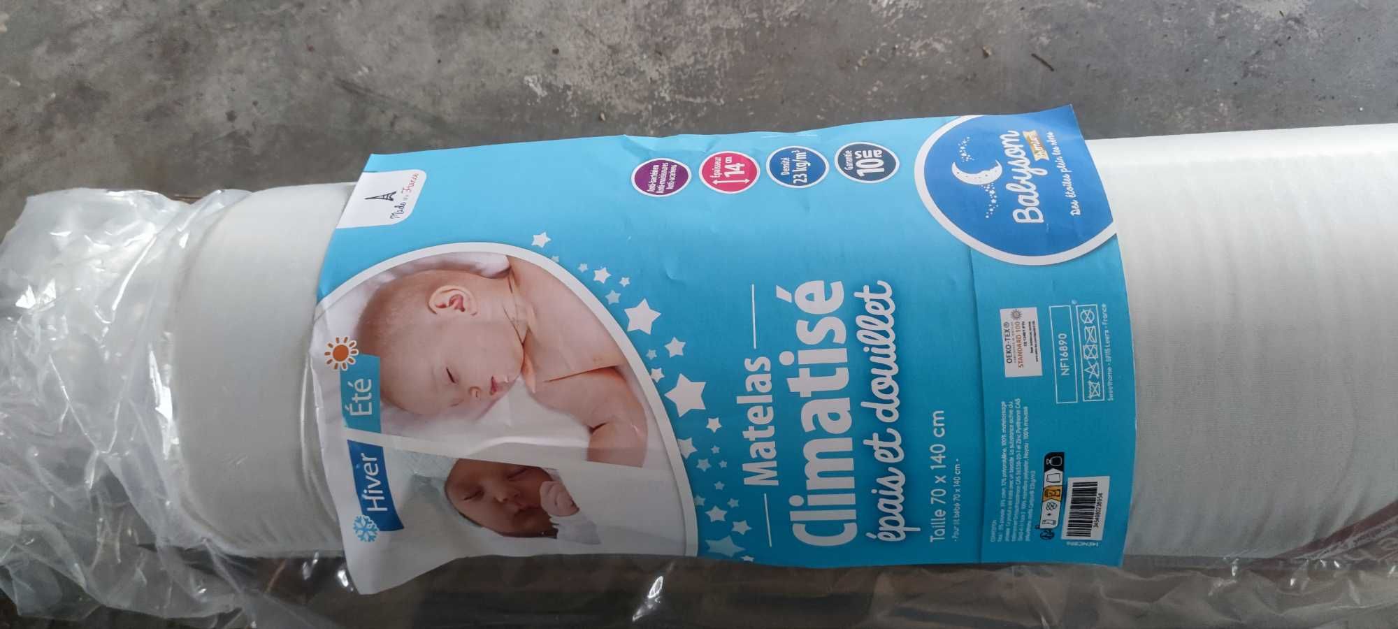 klimatyzowany materac babysense  140x70