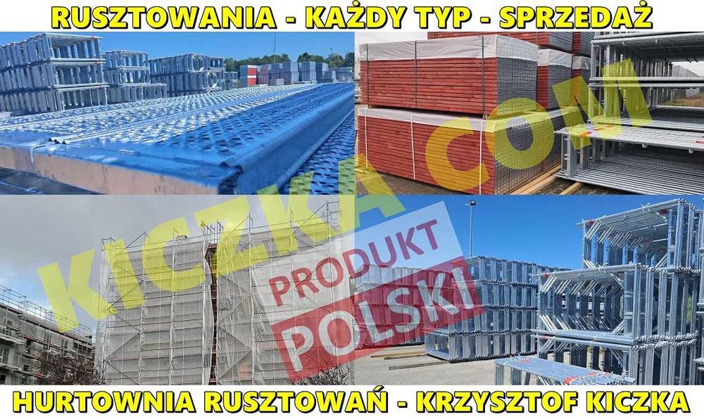 Rusztowania WYPRZEDAŻ rusztowanie PLETTAC Bauman Rux OKAZJA- Hurtownia