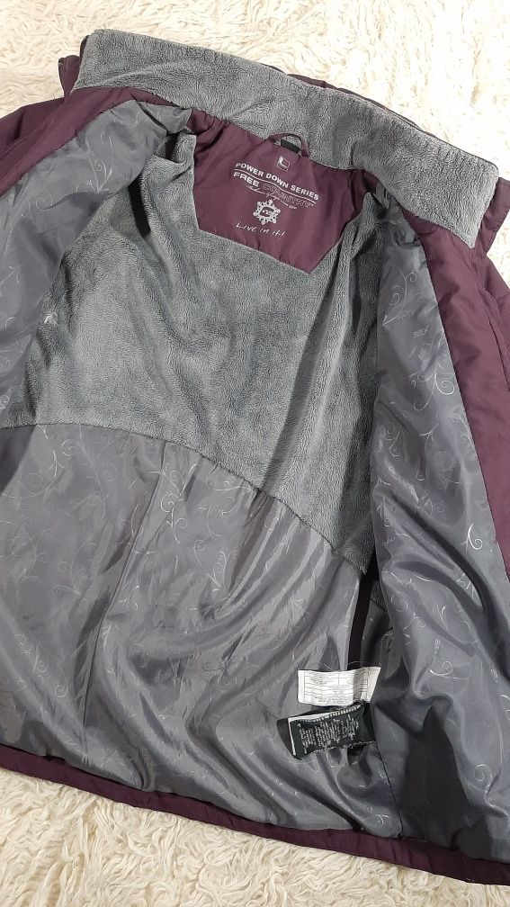 Kurtka Zioma r. L Puchowa Puch Pióra Fioletowa Power down Series Jacke