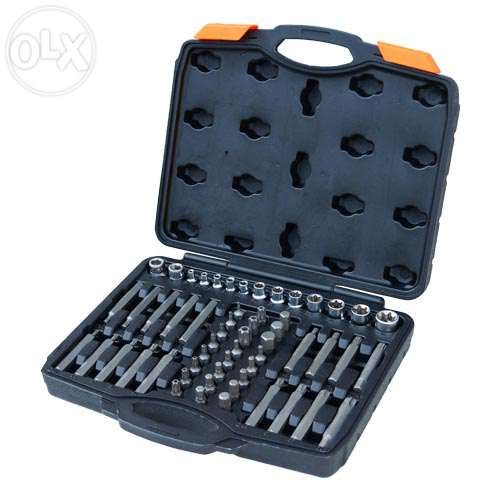 Conjuntos Bit's e Chaves de Caixa Torx - 56pc