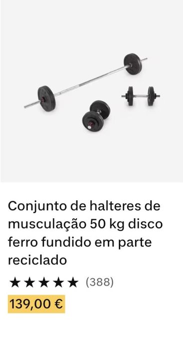 Halteres de Musculação