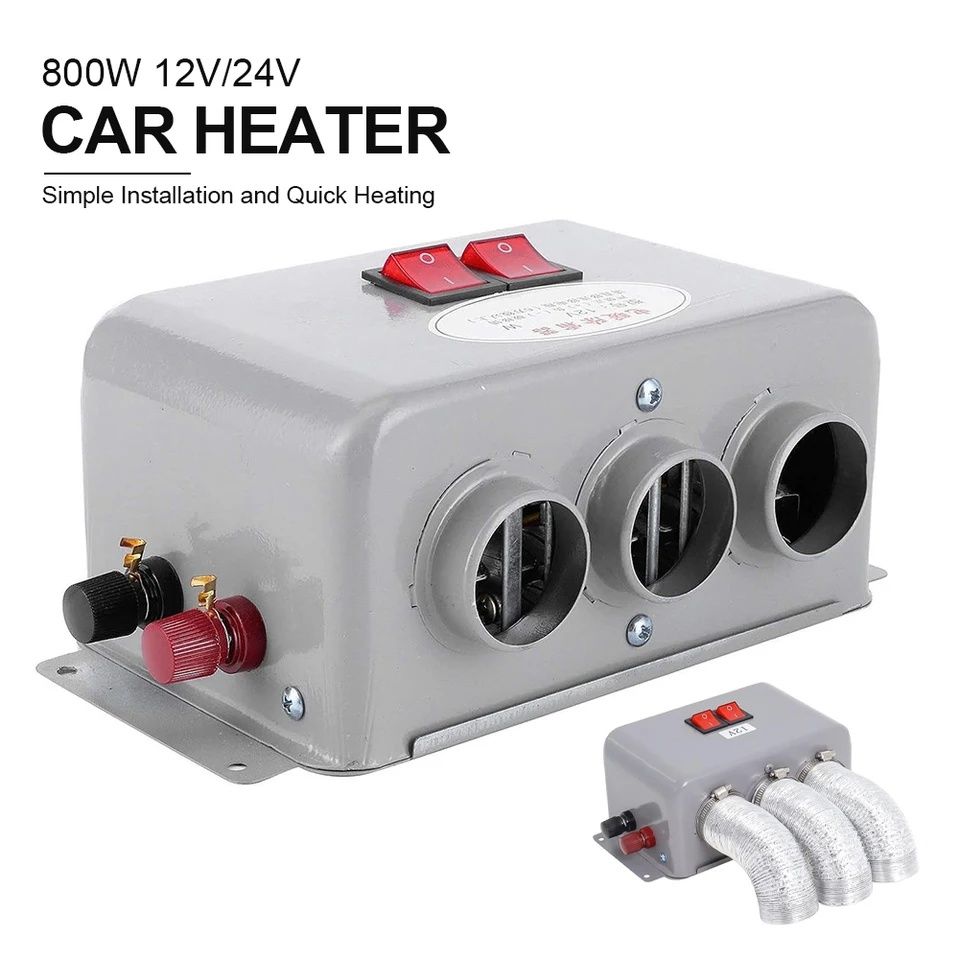 Aquecedor eléctrico 12v /24v 800w