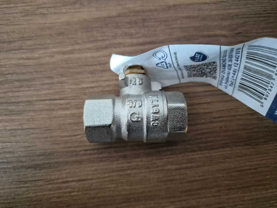 Zawór kurek kulowy DN10 (3/8) HISZPAN z dławikiem Diamond