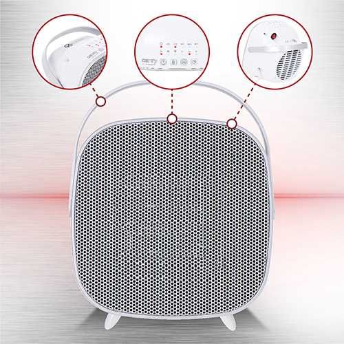 Компактний Керамічний Обігрівач Camry 1500 Вт Таймер Термостат Захист