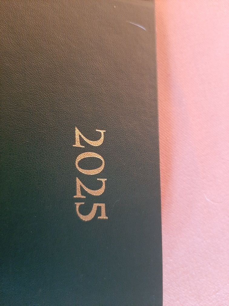 Kalendarz 2025 książkowy terminarz notatnik gruba oprawa