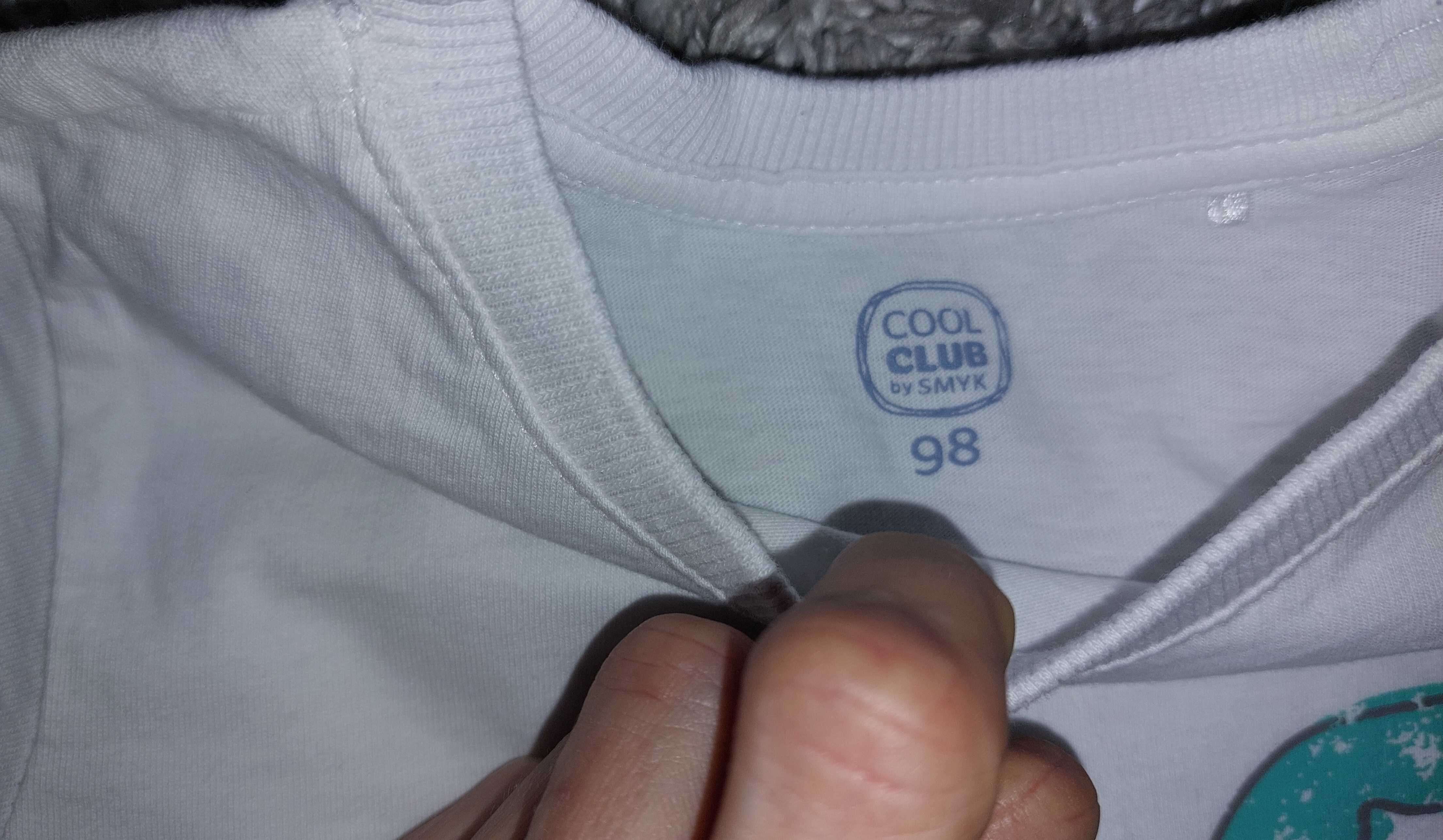Cool Club, T-shirt chłopięcy, biały, rozmiar 98