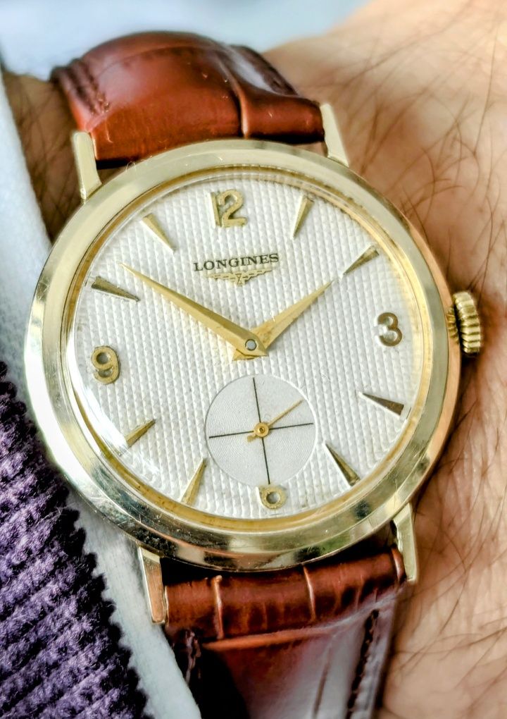 Oryginalny szwajcarski zegarek Longines z 1957