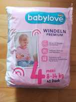 Babylove pieluchy rozmiar 4 8/14 kg nowe