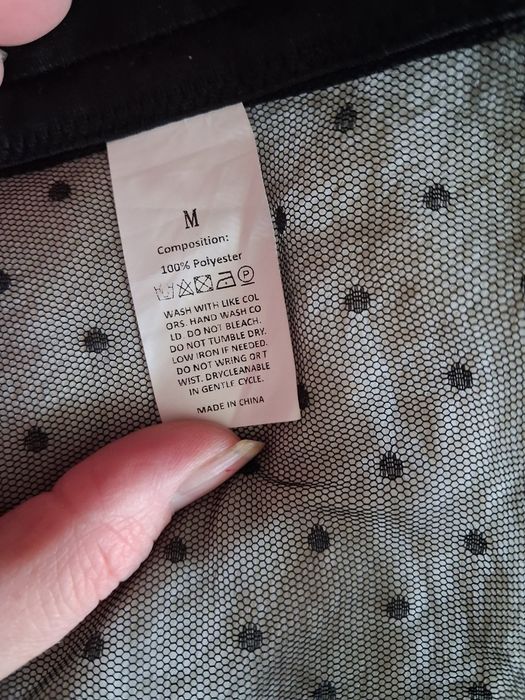Koronkowy gorset openbust ozdobny do koszuli rozmiar M