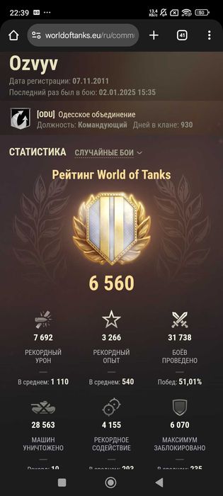 Аккаунт world of tanks Europe 32000 боев