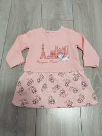 Sukienka Disney Baby 74-80. Stan idealny. Morelowa