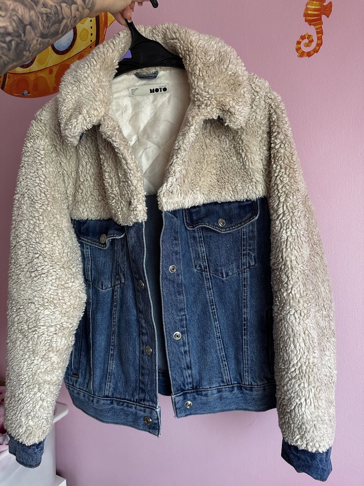 Kurtka katana z barankiem topshop moto S 36