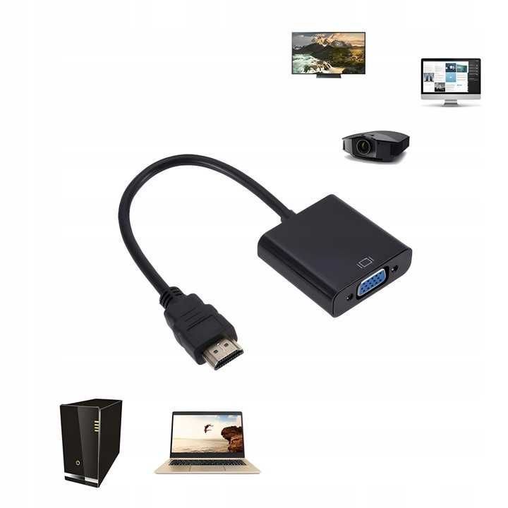 Konwerter Hdmi Do Vga D-sub Kabel Adapter Monitor