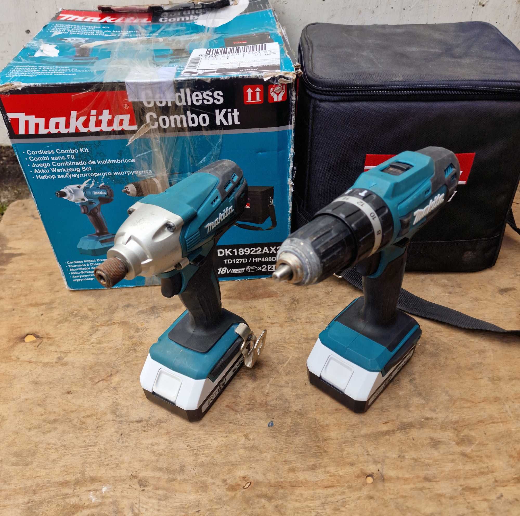 Набір Makita, гайковерт шуруповерт 18v. Hp488D +Td127D (з Англії