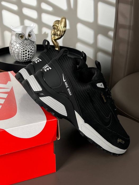 Мужские кроссовки найк с мехом Nike Rivah Fur Black [41-46]