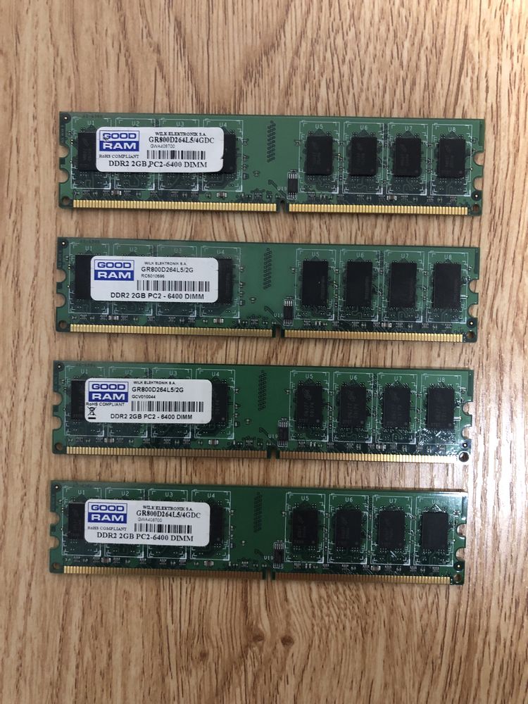 Pamięć Ram DDR2 8GB (2GBx4 szt.) 800 Mhz