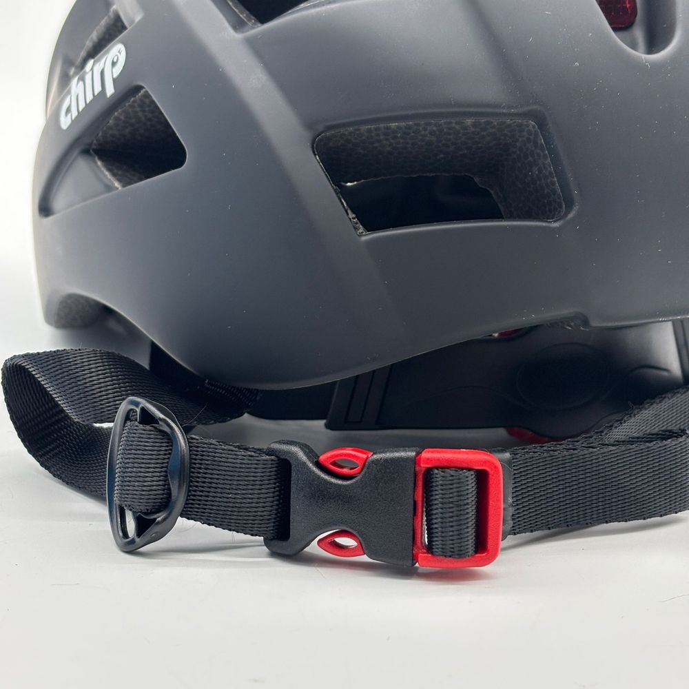 Kask rowerowy z lampką LED Czarny Rozmiar L