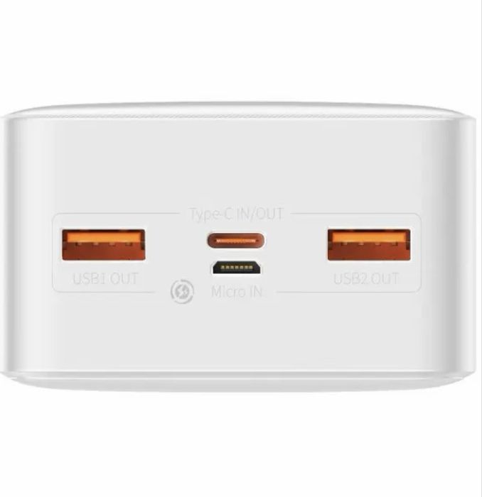 Baseus Power Bank Bipow Digital Display 30000 mAh 20 W PPBD30K білий