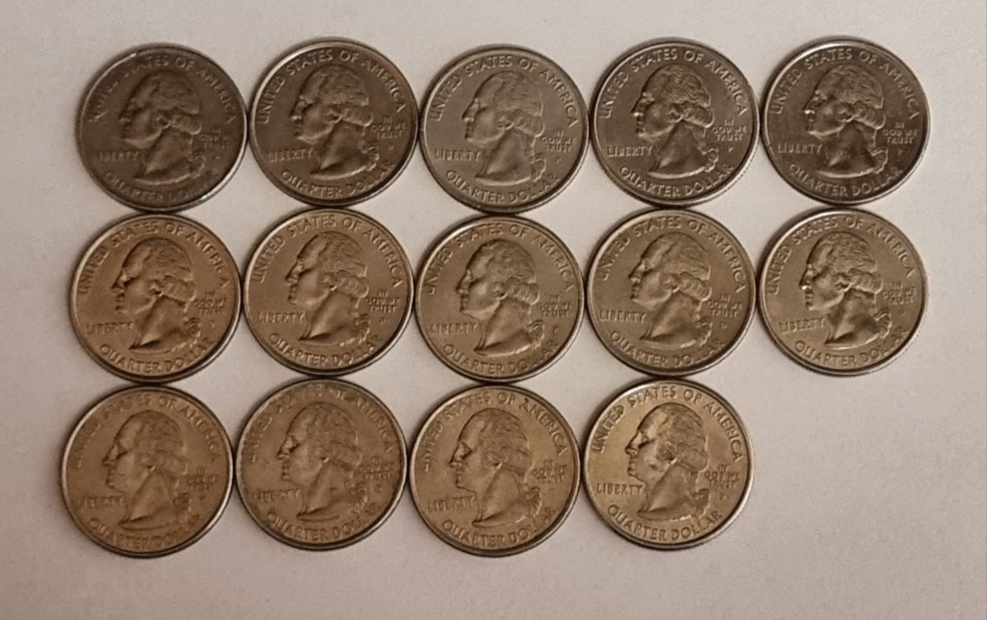 Монети  США 25 центів, квотери