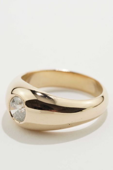 Złoty Sygnet męski z Brylantem 14K 14,98g
