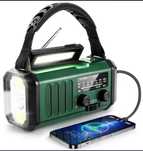 RADIO awaryjne 10000mAh SOLARNE AM FM SOS Z ładowarką USB kompas