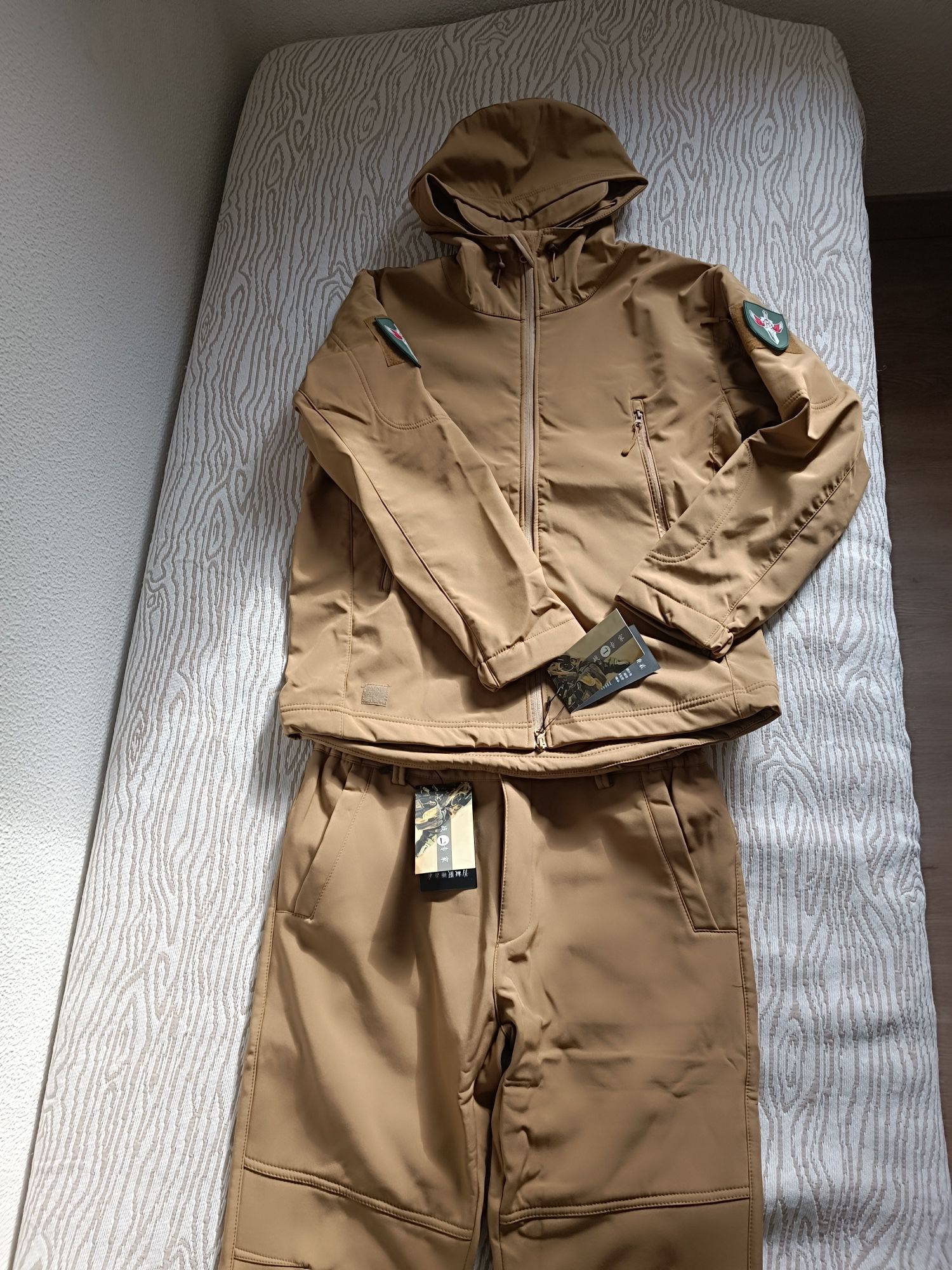 Conjunto casaco e calças de inverno para desportos ao ar livre