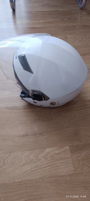 Nowy kask L 52cm  z homologacją porządny mocny czarny
