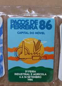 Calendário Capital do Móvel 1986 Paços de Ferreira