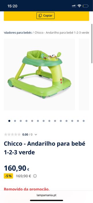 Andador Chicco 3 em 1