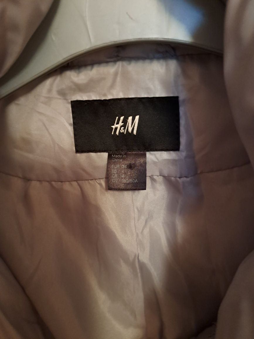 Kurtka puchowa szara H&M - S-ka